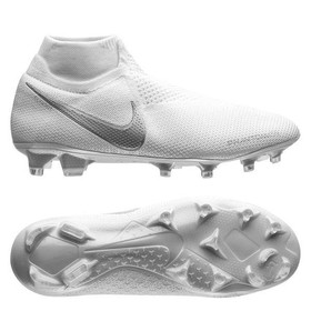 Бутсы Nike Phantom Vision Elite DF FG White/Chrome/Silver #grai.com.ua