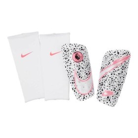 Футбольные щитки Nike Mercurial Lite PL White/Black/Grey/Pink #grai.com.ua
