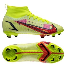 Детские бутсы Nike Mercurial Superfly 8 Pro FG Volt/Bright Crimson/Black #grai.com.ua