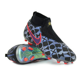 Детские бутсы Nike EA Sports Phantom Vision Elite DF FG/MG White/Black/Bright Crimson #grai.com.ua