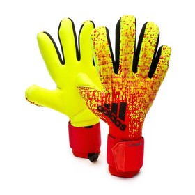 Вратарские перчатки Adidas Predator Pro ClimaWarm Yellow/Red/Black #grai.com.ua