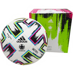 Футбольный мяч adidas Uniforia EURO 2020 League Box White/Black/Signal Green/Bright Cyan #grai.com.ua