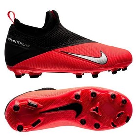 Детские бутсы Nike Phantom Vision II Academy DF FG/MG Laser Crimson/Metallic Silver/Black #grai.com.ua