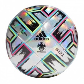 Футбольный мяч adidas Uniforia Euro 2020 Training Silver Metal/Signal Green/Bright Cyan/Shock Pink #grai.com.ua