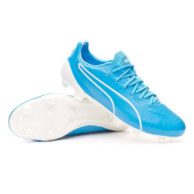 Бутсы Puma King Platinum FG/AG Luminous Blue/White #grai.com.ua