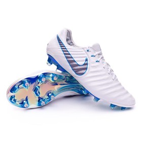 Бутсы Nike Tiempo Legend VII Elite FG White/Blue #grai.com.ua