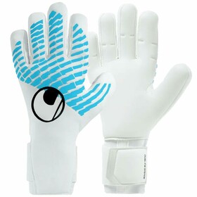 Воротарські рукавички Uhlsport Fangmaschine CyberTec Absolutgrip HN Fit White/Cyber Blue/Black