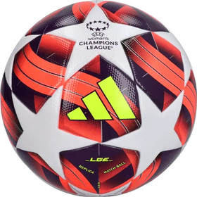 Футбольний м'яч Adidas Women's Champions League 24/25 Legua White/Aurora Black/Turbo/Silver Metallic