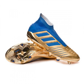 Бутсы adidas Predator 19+ FG/AG Gold/Blue/White #grai.com.ua