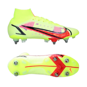 Бутсы Nike Mercurial Superfly 8 Elite SG-PRO Volt/Bright Crimson/Black #grai.com.ua