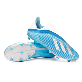 Бутсы adidas X 19.3 FG/AG Laceless Bright Cyan/Silver #grai.com.ua