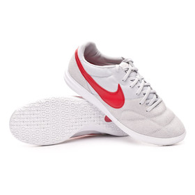 Футзалки Nike Tiempo Premier II Sala Pure Platinum/University Red/White #grai.com.ua