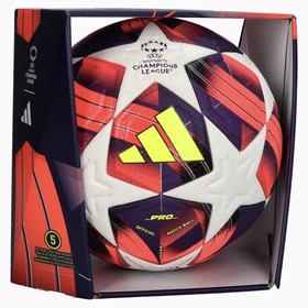 Футбольний м'яч Adidas Women's Champions League 24/25 PRO White/Aurora Black/Turbo/Silver Metallic