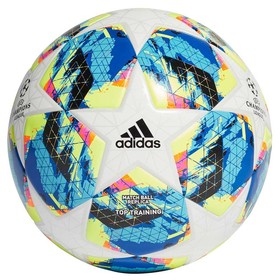 Футбольный мяч adidas UCL Finale 2020 Top Training White/Bright Cyan/Yellow/Shock Pink #grai.com.ua