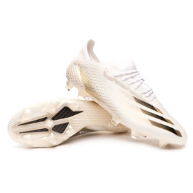 Бутсы adidas X Ghosted.1 FG White/Black/Gold #grai.com.ua