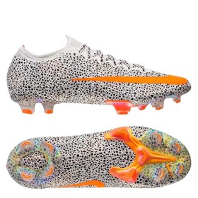 Бутсы Nike Mercurial Vapor XIII Elite FG CR7 "Safari" White/Total Orange/Black LIMITED EDITION #grai.com.ua