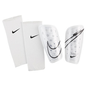 Футбольные щитки Nike Mercurial Lite White/Black #grai.com.ua