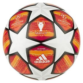 Футбольный мяч Adidas UCL Finale 19 Madrid Top Training White/Red #grai.com.ua