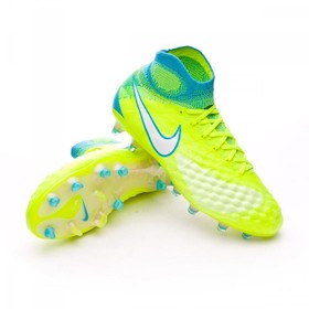 Детские бутсы Nike Magista Obra II ACC FG Volt/White #grai.com.ua