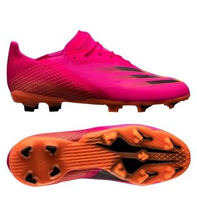 Детские бутсы adidas X Ghosted.1 FG/AG Shock Pink/Core Black/Screaming Orange #grai.com.ua