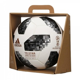 Футбольный мяч adidas Telstar 18 World Cup OMB White/Black/Silver Футбольный мяч adidas Telstar 18 World Cup OMB White/Black/Silver