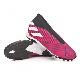 Сороконожки adidas Nemeziz Tango 19.3 TF Laceless Pink/Black/White #grai.com.ua