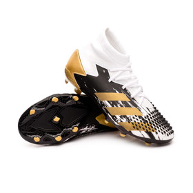 Детские бутсы Adidas Predator 20.1 FG White/Metallic Gold/Black #grai.com.ua