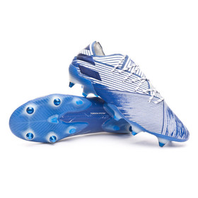 Бутсы adidas Nemeziz 19.1 SG White/Blue/Blue #grai.com.ua