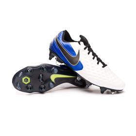 Бутсы Nike Tiempo Legend VIII Elite SG-PRO Anti-Clog White/Blue/Black #grai.com.ua