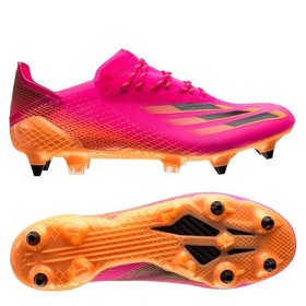 Бутсы adidas X Ghosted.1 SG Shock Pink/Core Black/Screaming Orange #grai.com.ua