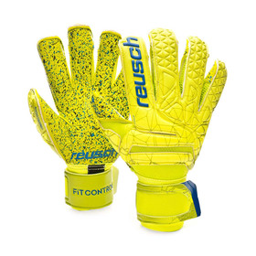 Вратарские перчатки Reusch Fit Control G3 Fusion Evolution Finger Support Lime/Safety Yellow #grai.com.ua