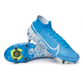 Бутсы Nike Mercurial Superfly VII Elite SG-Pro AC Blue/White #grai.com.ua