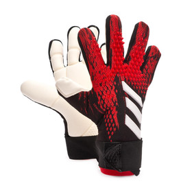 Детские вратарские перчатки adidas Predator 20 Pro Black/Action Red #grai.com.ua