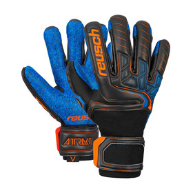 Вратарские перчатки Reusch Attrakt G3 Fusion Evolution NC Guardian Black/Orange/Blue #grai.com.ua