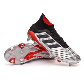 Бутсы adidas Predator 19.1 SG Silver/Black/Red #grai.com.ua