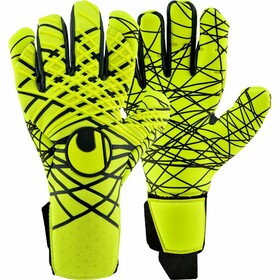Воротарські рукавички Uhlsport Prediction Energy Ultragrip HN Fluo Yellow/Navy Воротарські рукавички Uhlsport Prediction Energy Ultragrip HN Fluo Yellow/Navy