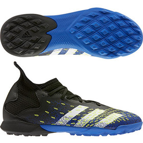 Детские сороконожки Adidas Predator Freak.3 TF Core Black/Footwear White/Solar Yellow #grai.com.ua