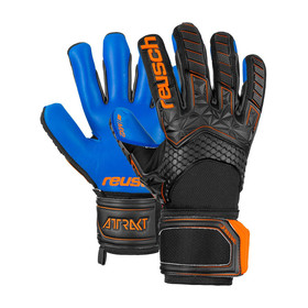 Вратарские перчатки Reusch Attrakt Freegel MX2 Black/Orange/Blue #grai.com.ua
