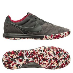 Футзалки Nike Tiempo Premier II Sala Iron Grey/Cardinal Red #grai.com.ua