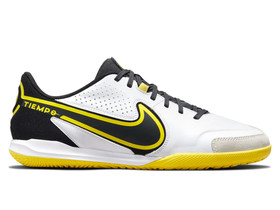 Футзалки Nike Tiempo Legend 9 Academy IN White/Black/Yellow #grai.com.ua