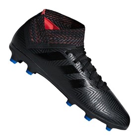 Детские бутсы adidas Nemeziz 18.3 FG/AG Black/Blue #grai.com.ua