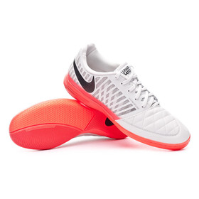 Футзалки Nike LunarGato II IC Platinum/Black/Bright Crimson #grai.com.ua
