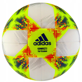 Футбольный мяч adidas Conext 19 Top Training White/Yellow #grai.com.ua