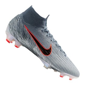 Бутсы Nike Mercurial Superfly VI Elite FG Grey/Black/Blue Бутсы Nike Mercurial Superfly VI Elite FG Grey/Black/Blue