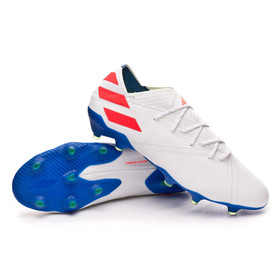 Бутсы adidas Nemeziz Messi 19.1 FG/AG White/Red/Blue #grai.com.ua