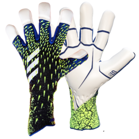 Вратарские перчатки Adidas Predator 21 Pro Hybrid Promo Black/Team Royal Blue/Solar Yellow/White #grai.com.ua