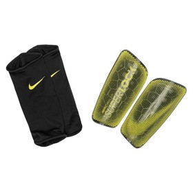 Футбольные щитки Nike Mercurial Lite Superlock Yellow/Black #grai.com.ua