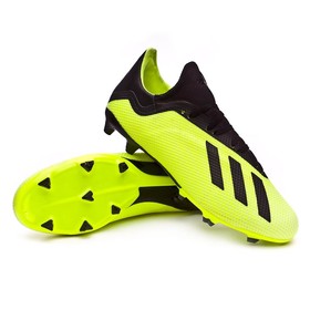 Детские бутсы adidas X 18.3 FG/AG Yellow/Black/White #grai.com.ua