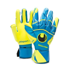 Вратарские перчатки Uhlsport Radar Control Absolutgrip Reflex Blue/Yellow #grai.com.ua