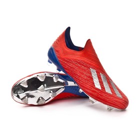 Бутсы adidas X 18+ FG Red/Silver/Blue #grai.com.ua